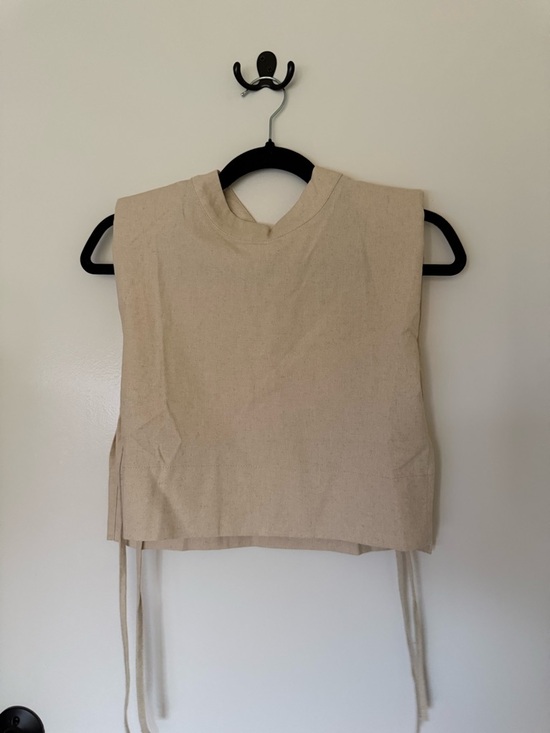 NWT Commense Linen Two Piece Set – XS (Khaki, Padded Top, Matching Set) - Picture 4 of 6